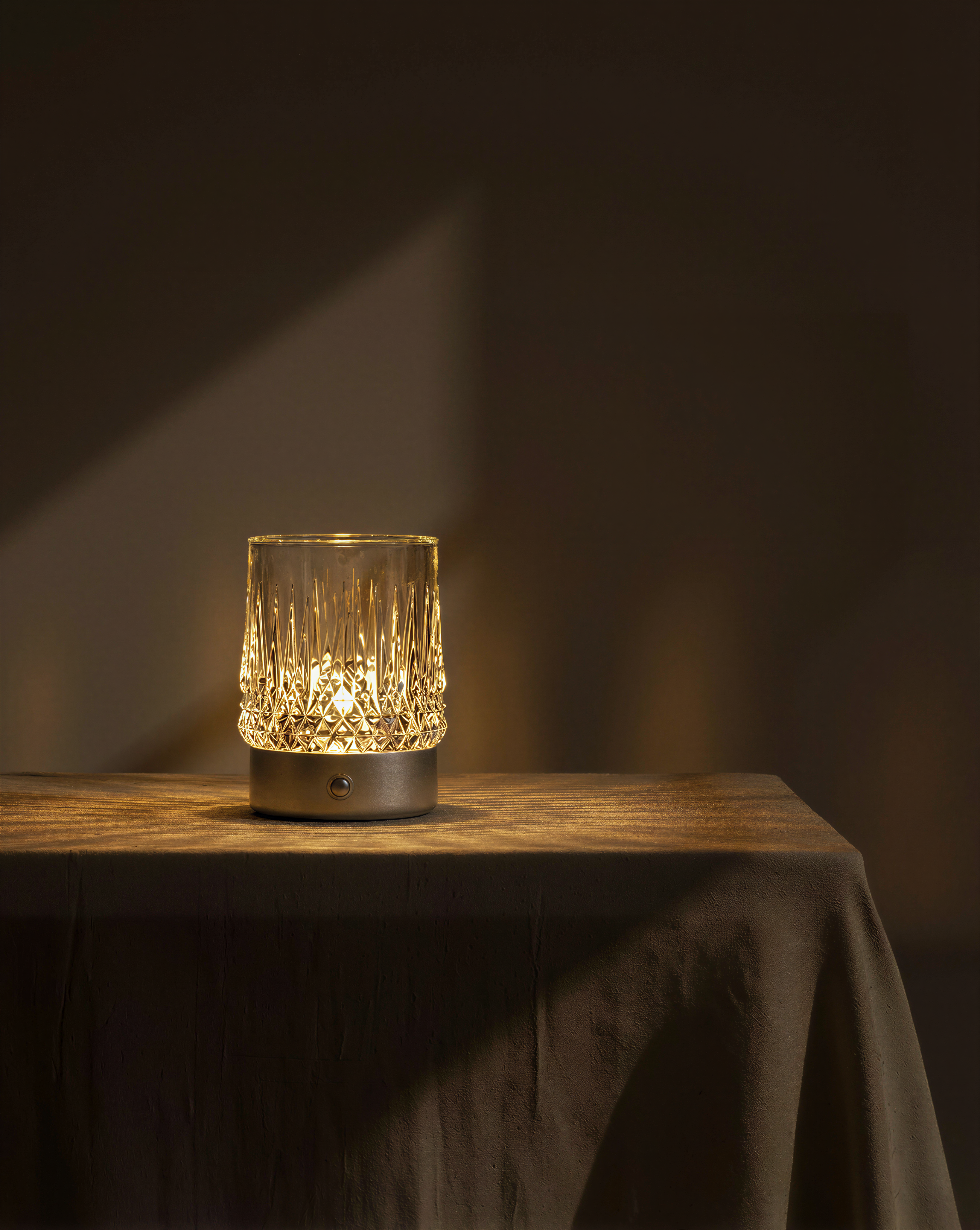 Cristelle | Silver Cordless Table Lamp