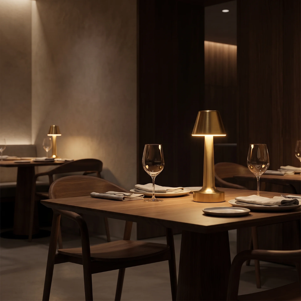 Linea lamp setting the mood in a hospitality room