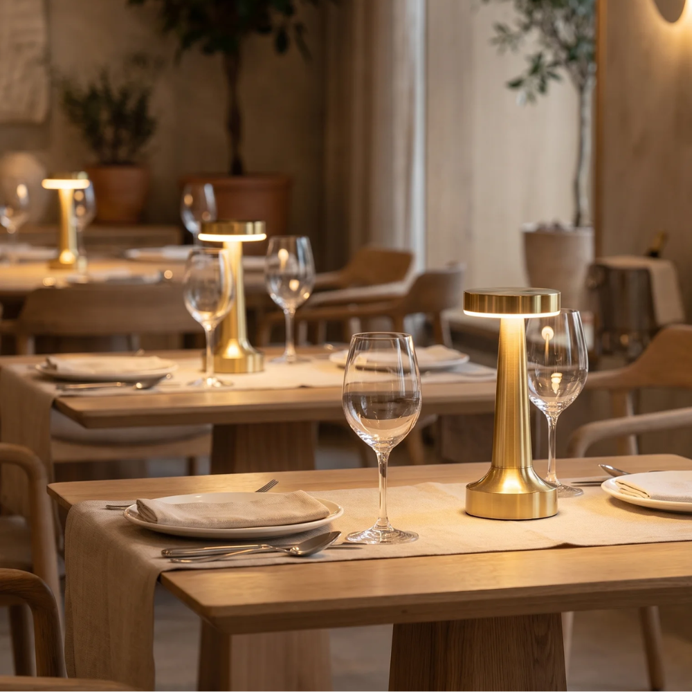 Liora in a restaurant setting