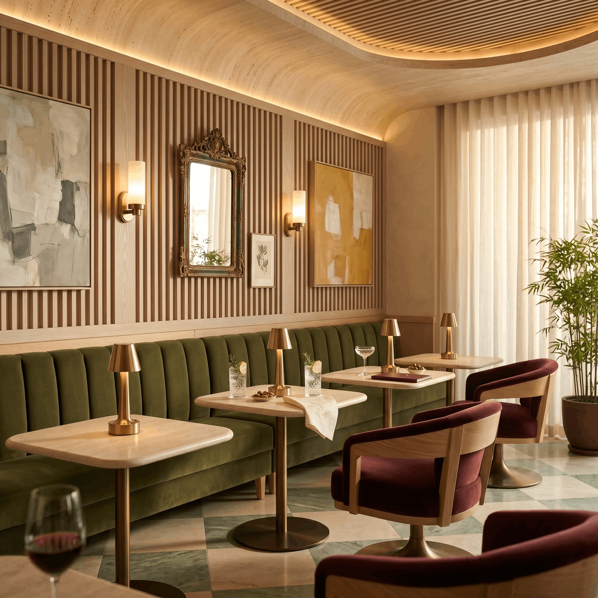Linea in a restaurant setting