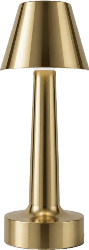 Linea cordless table lamp in brass