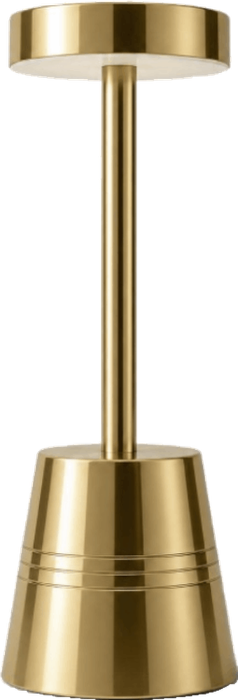 Sienna cordless table lamp in brass